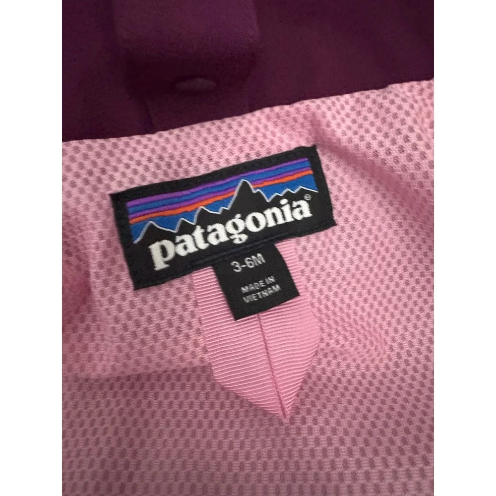 Patagonia Baby All‎ Seasons 3-in-1 Jacket Purple Hooded Fleece Lined 3-6m NEW